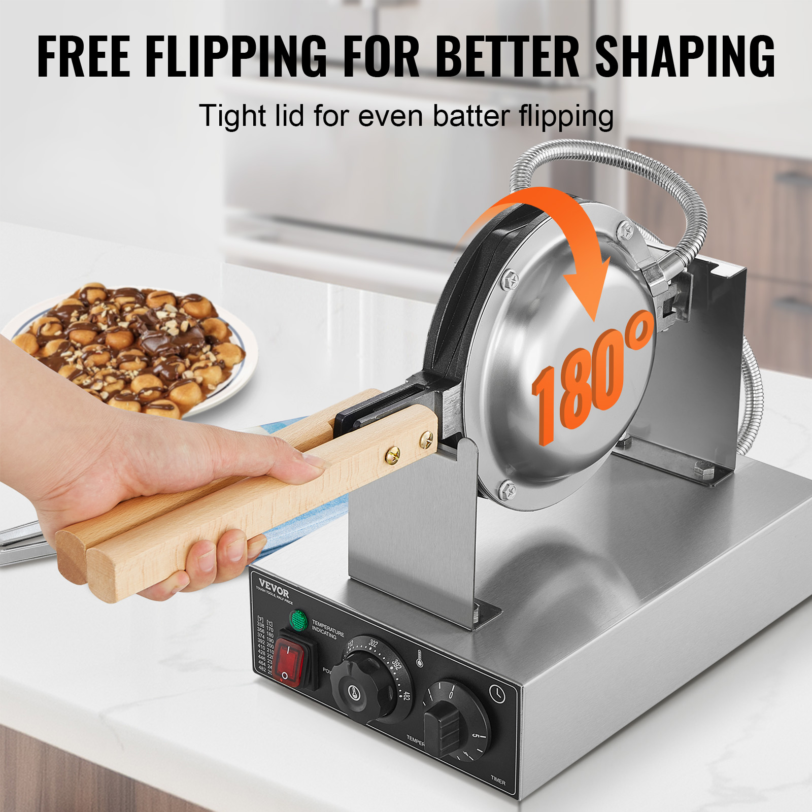 HomeWise Commercial Egg Bubble - đánh giá và giá Mini Waffle Maker Machine