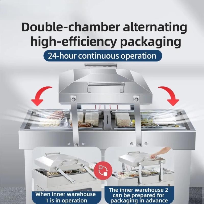 Double Chamber Vacuum Machine  - đánh giá và giá Food Vacuum Sealer Machine