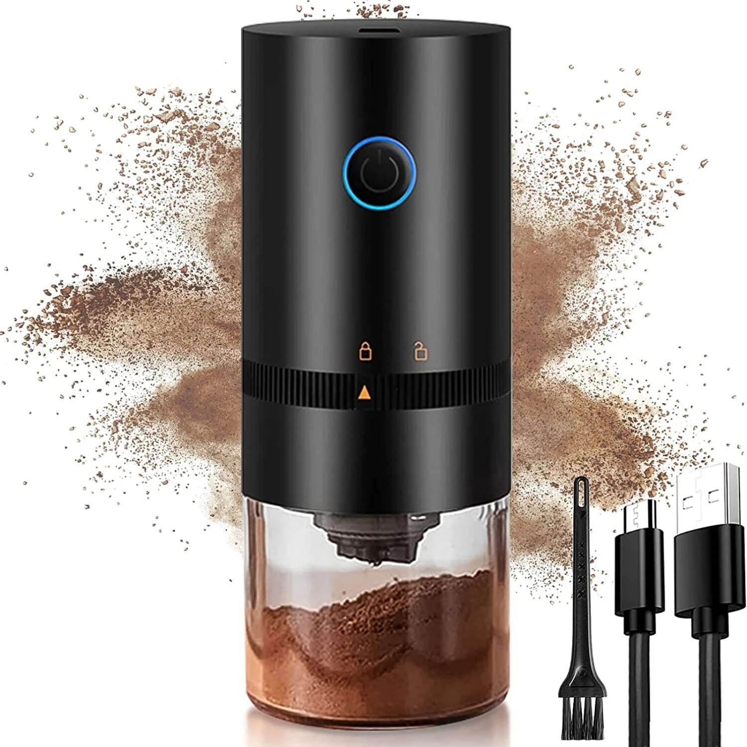 Máy xay cà phê Loại C USB phí  - đánh giá và giá Coffee Bean Grinder Electric